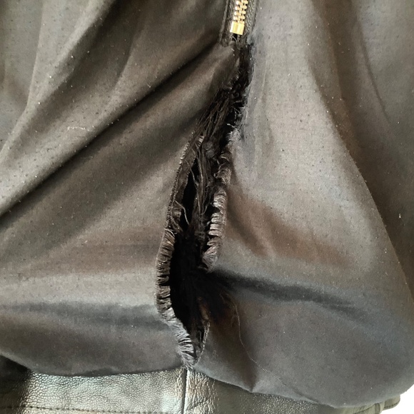 Topshop Faux Leather Black Biker Mini Skirt Size 2 - Picture 6 of 8